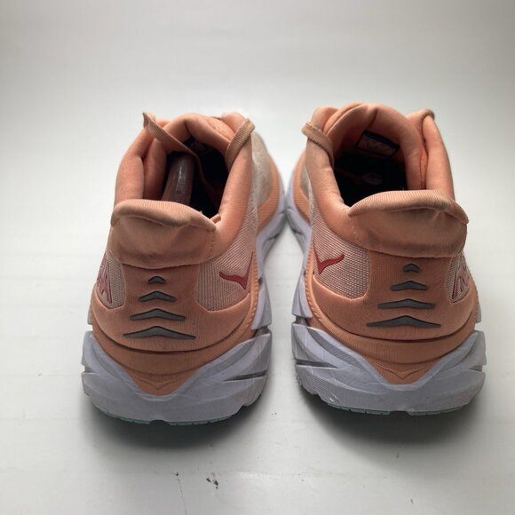 Hoka One One Peach and Gray Athletic Shoes - Picture 2 of 15